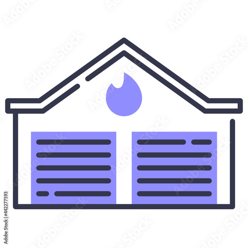 Fire station icon