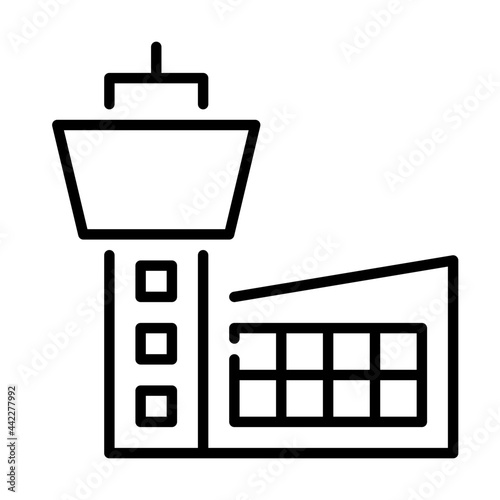 Air traffic control tower icon