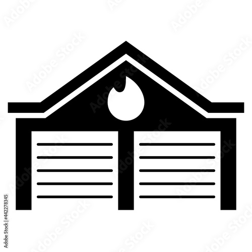 Fire station icon
