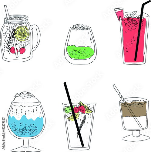 夏の冷たいドリンク