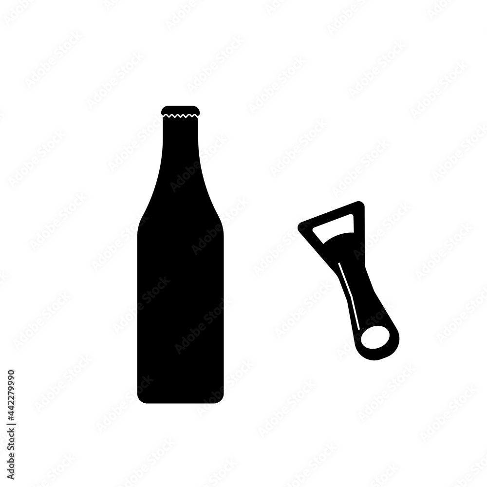 bottle opener to open the soda illustration