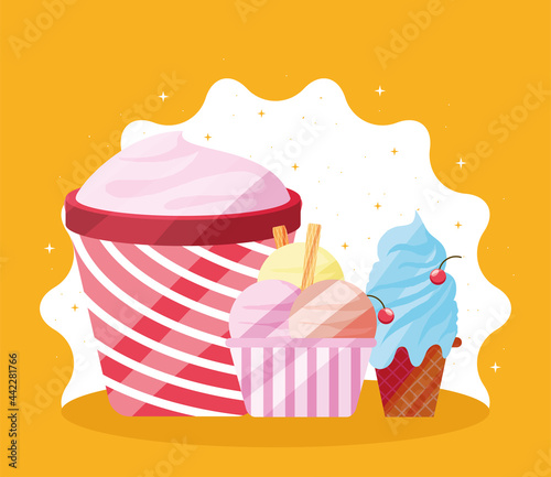 ice cream different flavors
