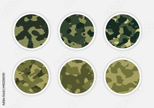 Camouflage abstract cover story instagram
