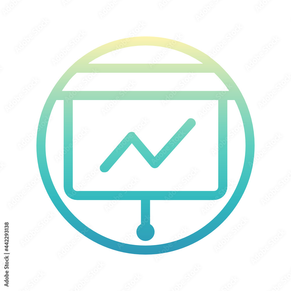 Presentation , Work Office gradient icon.