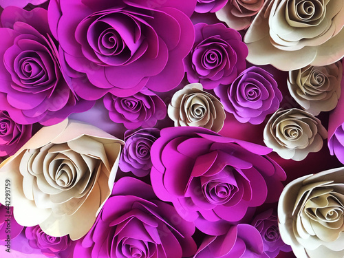 Beautiful red flowers, background close up