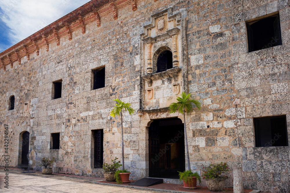 narrow clean streets of the Caribbean tourist mecca Santo Domingo 