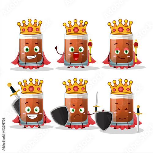A Charismatic King root beer with ice cream cartoon character wearing a gold crown