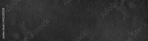 Black anthracite stone concrete texture background panorama banner long..