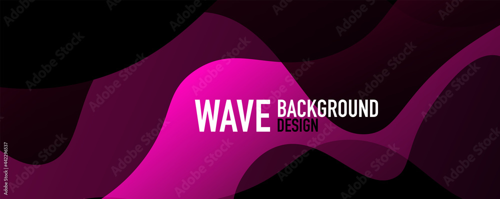 Abstract background - shiny fluid gradients and overlapping waves. Vector Illustration For Wallpaper, Banner, Background, Landing Page Abstract background - shiny fluid gradients and overlapping waves. Vector Illustration For Wallpaper, Banner, Background, Landing Page