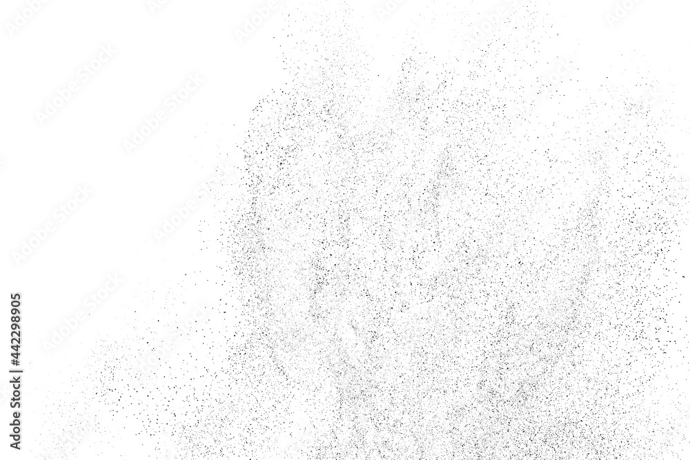 Distressed black texture. Dark grainy texture on white background. Dust overlay textured. Grain noise particles. Rusted white effect. Grunge design elements. Vector illustration, EPS 10. Distressed black texture. Dark grainy texture on white background. Dust overlay textured. Grain noise particles. Rusted white effect. Grunge design elements. Vector illustration, EPS 10.