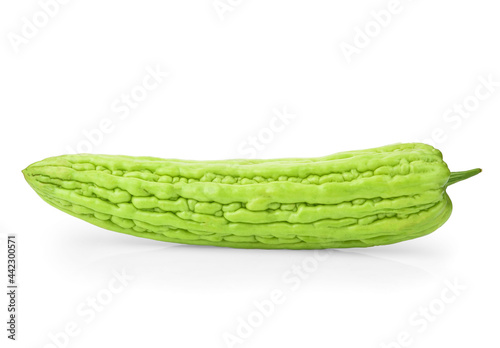 Chinese bitter gourd on white background