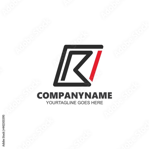 B Letter or bi letter Icon Design Vector Illustration