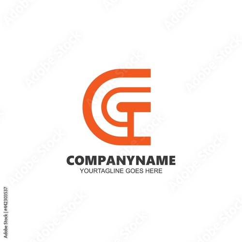 C Letter Template vector icon design