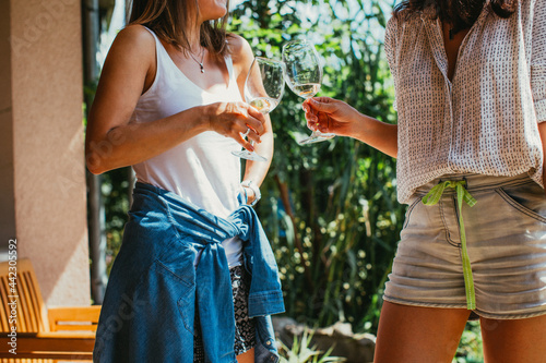 Saluting with wine