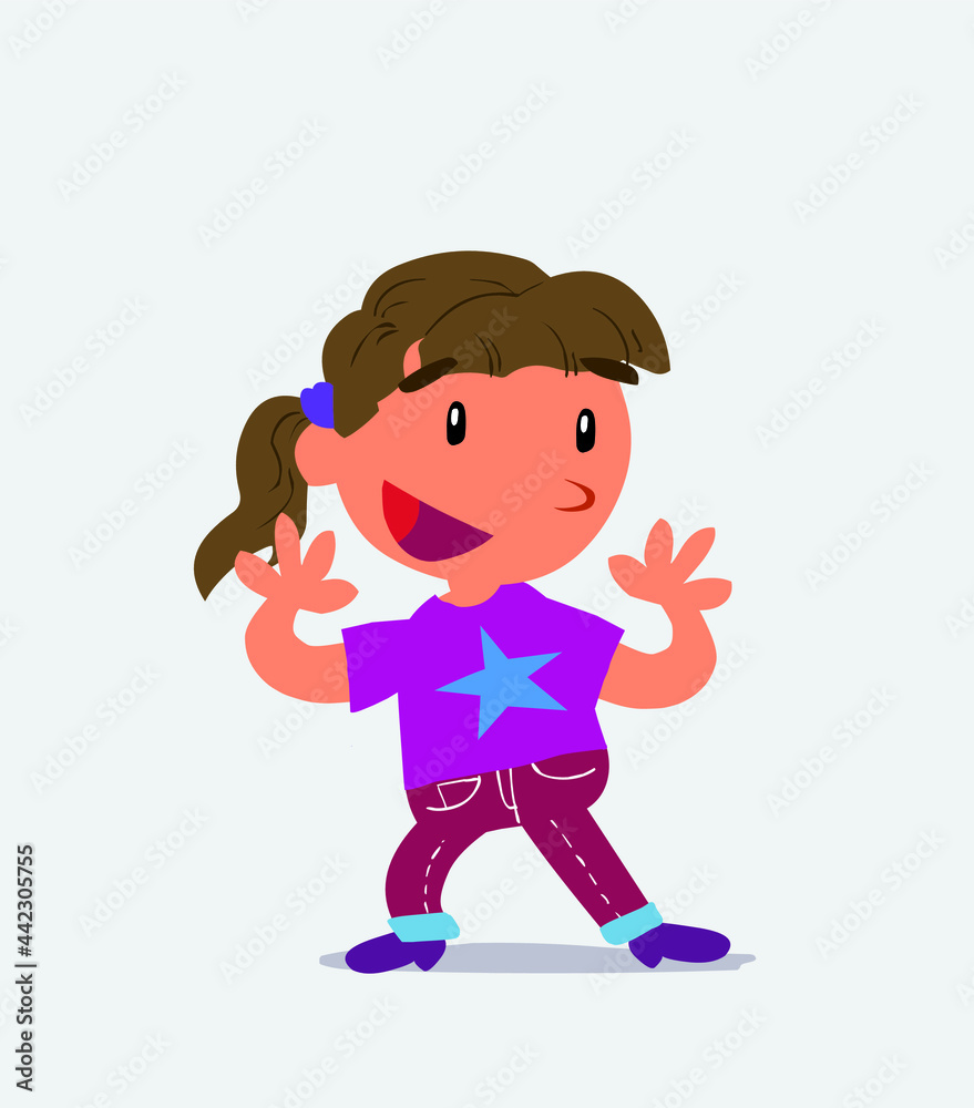 Pleasantly surprised cartoon character of little girl on jeansPleasantly surprised cartoon character of little girl on jeans Pleasantly surprised cartoon character of little girl on jeansPleasantly surprised cartoon character of little girl on jeans