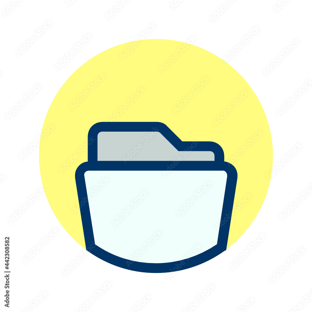 Folder filled outline icon