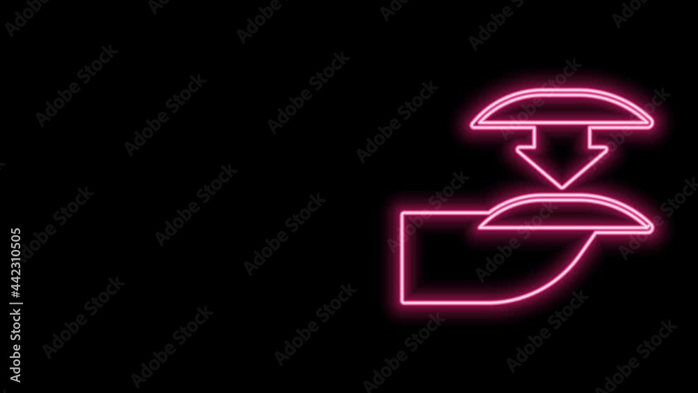 Glowing neon line Set of false nails for manicure icon isolated on black background. Varnish color palette for nail extension. Artificial nails. 4K Video motion graphic animation Glowing neon line Set of false nails for manicure icon isolated on black background. Varnish color palette for nail extension. Artificial nails. 4K Video motion graphic animation