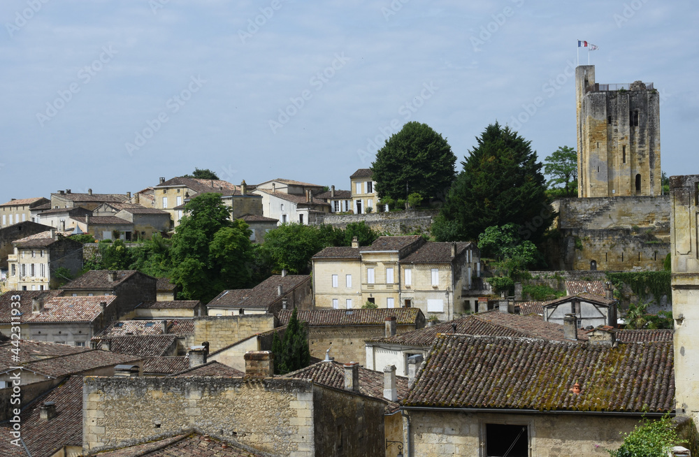 Saint Emilion, ville et Tour du Roy, Gironde, France