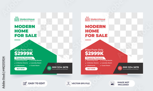 Real estate Instagram social media post web banner