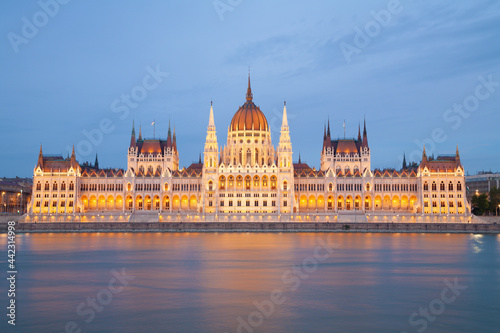 Budapest - The Parliament at dusk