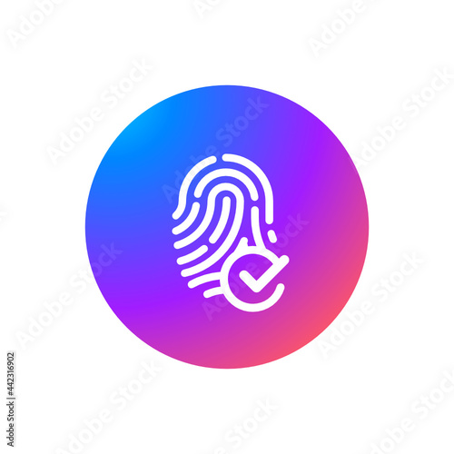 Verified Fingerprint - Sticker