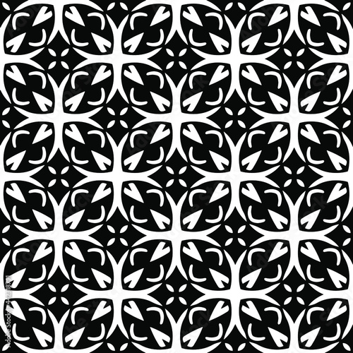 Seamless vector pattern in geometric ornamental style. 