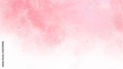 Pink watercolor background for textures backgrounds and web banners design © BoszyArtis