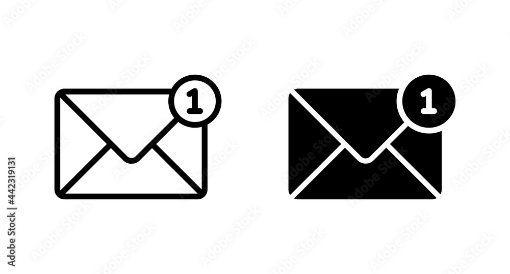 Mail icon, envelope icon, Message icon vector for web, computer and mobile app Mail icon, envelope icon, Message icon vector for web, computer and mobile app