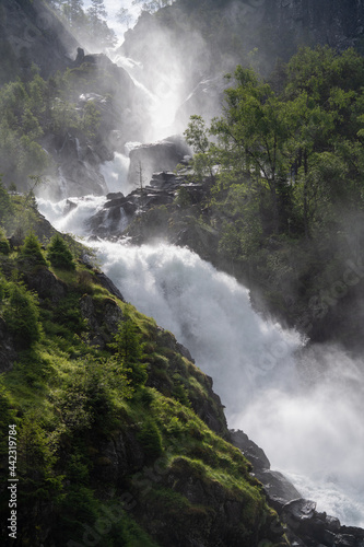 Låtefoss near Odda in Norway. Absolutely beautiful, breathtaking and magical. 