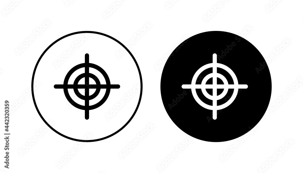 Fototapeta premium Target icon set. goal icon vector. target marketing icon vector