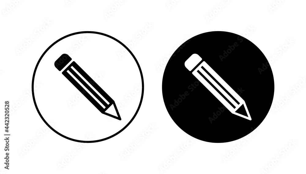 Pencil icon set. pen symbol. edit icon vector Pencil icon set. pen symbol. edit icon vector