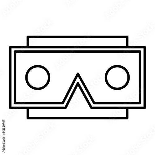 Vector Stereoscope Outline Icon Design