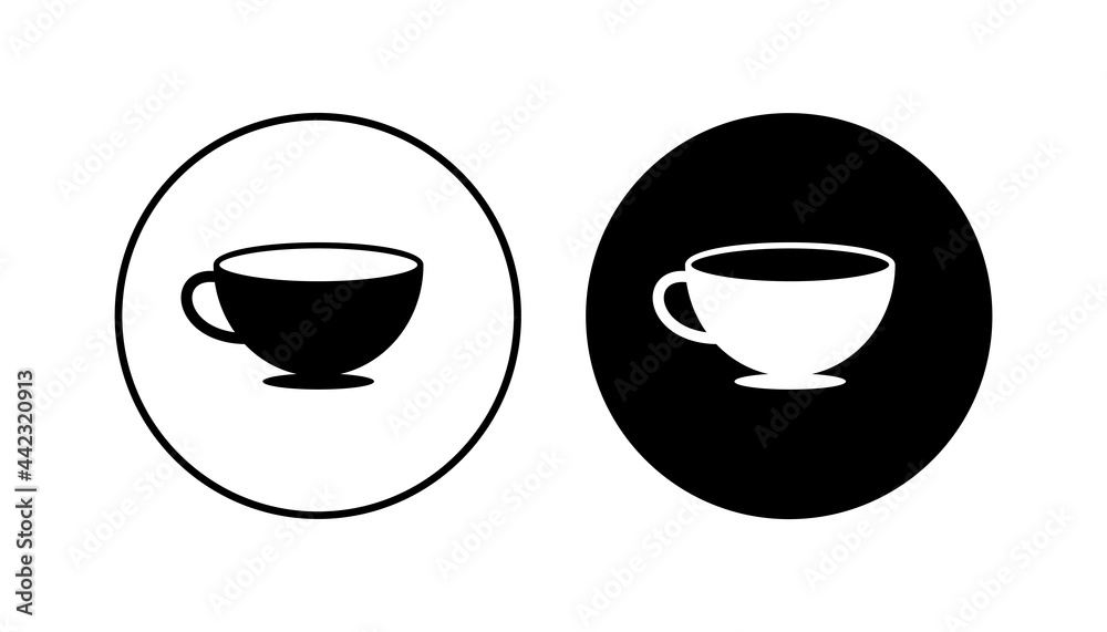Coffee cup icon set. cup a coffee icon vector. Coffee cup icon set. cup a coffee icon vector.