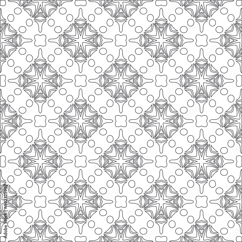 Vector pattern with symmetrical elements . Modern stylish abstract texture. Repeating geometric tiles from
striped elements.Black and white pattern. Vector pattern with symmetrical elements . Modern stylish abstract texture. Repeating geometric tiles from
striped elements.Black and white pattern.