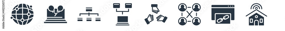 networking filled icons. glyph vector icons such as school network, backlink, group avatar, arms, continuous line, group selection, stars balloons sign isolated on white background. networking filled icons. glyph vector icons such as school network, backlink, group avatar, arms, continuous line, group selection, stars balloons sign isolated on white background.