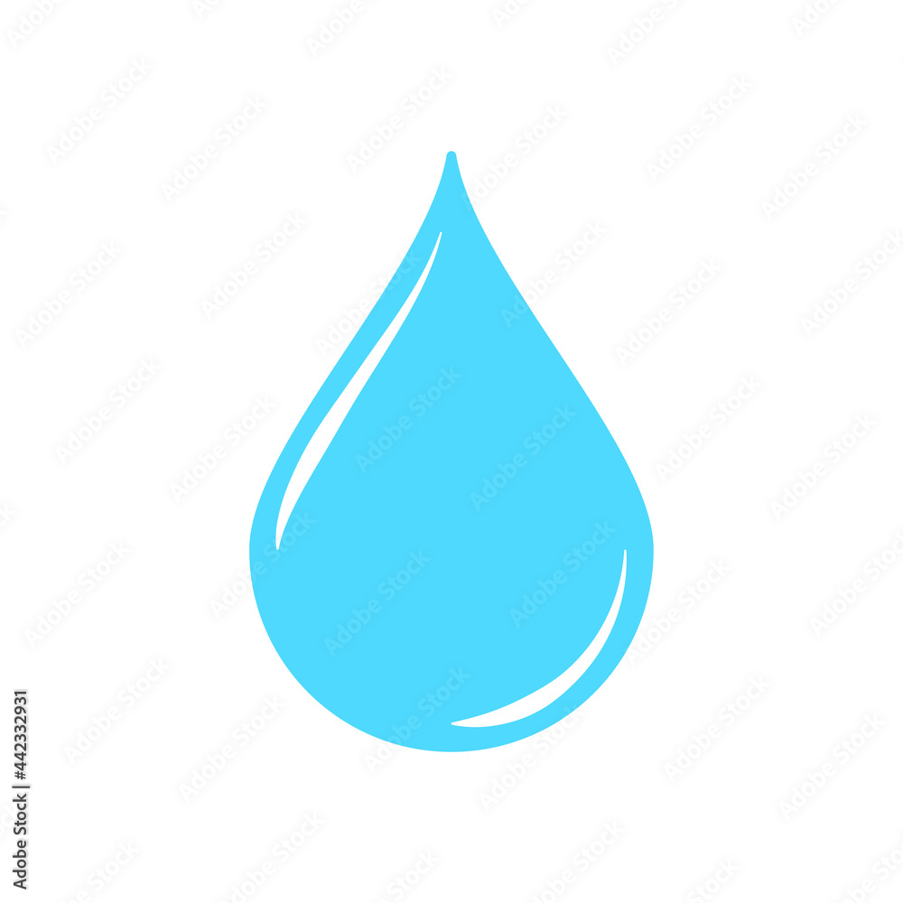 Drop shape icon. Simple shape liquid symbol. Water or oil sign. Rain and leak sign. Aqua logo. Isolated on white background. Vector illustration image. Drop shape icon. Simple shape liquid symbol. Water or oil sign. Rain and leak sign. Aqua logo. Isolated on white background. Vector illustration image.