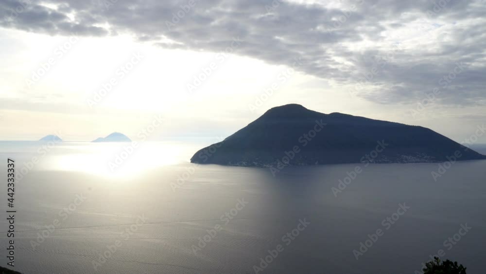Salina Island Seen from Lipari, Aeolian Islands in Sicily, Italy, Real Time, 4k
Salina Island Seen from Lipari, Aeolian Islands in Sicily, Italy, Real Time, 4k