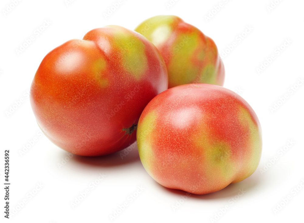 fresh tomato isolated on white background