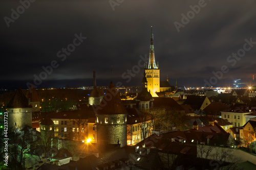 Wallpaper Mural Panoramic view of Tallinn. Estonia Torontodigital.ca