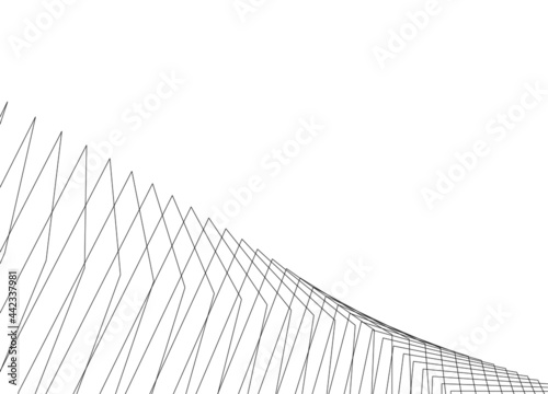 architecture digital background 3d design