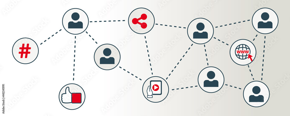 social media vector illustration banner