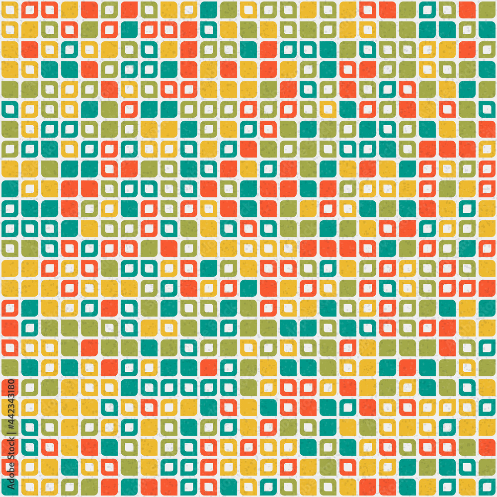 Fototapeta premium Abstract Geometric Pattern generative computational art illustration