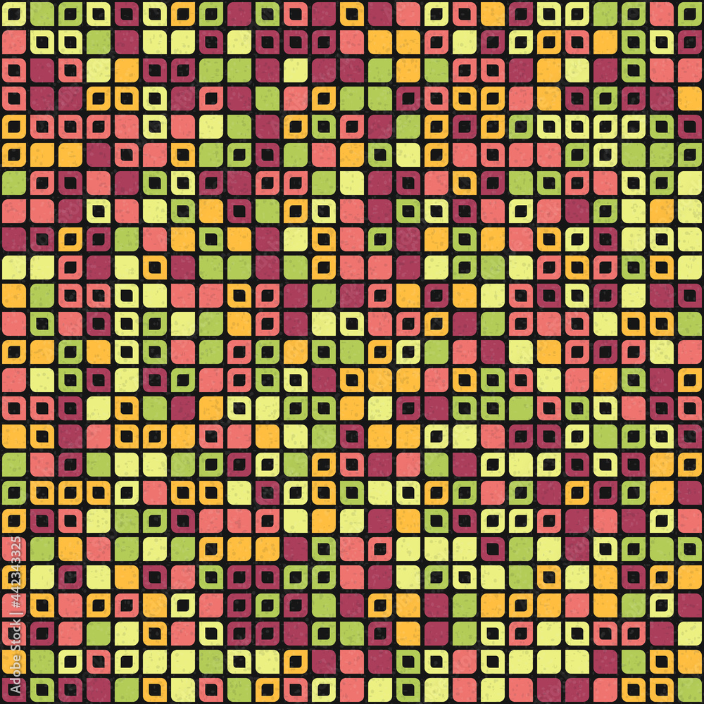 Fototapeta premium Abstract Geometric Pattern generative computational art illustration