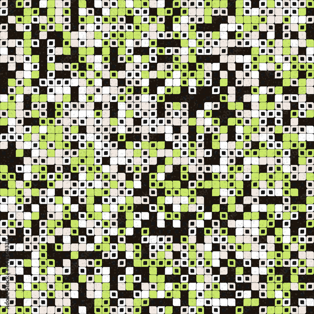 Fototapeta premium Abstract Geometric Pattern generative computational art illustration