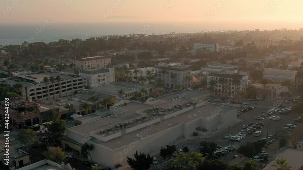 Aerial: Town of Ventura, a town northwest of Los Angeles. California, USA Aerial: Town of Ventura, a town northwest of Los Angeles. California, USA