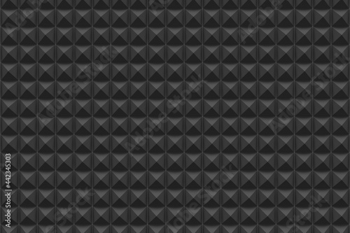 gray background in the form of small pyramids 3D rendering