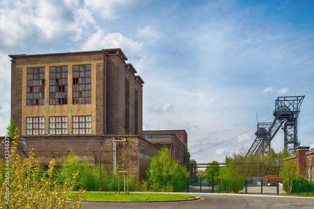 Schachtanlage 1 und 2 des Bergwerks Auguste-Victoria in Marl, Nordrhein-Westfalen Schachtanlage 1 und 2 des Bergwerks Auguste-Victoria in Marl, Nordrhein-Westfalen