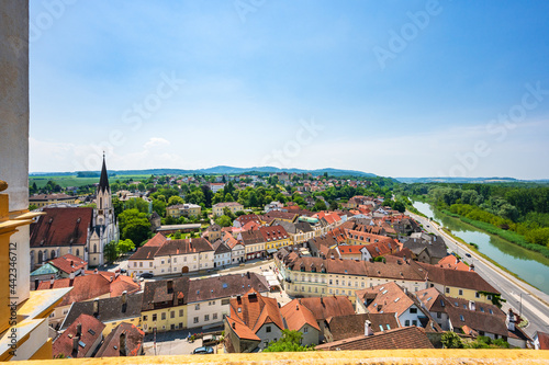 Obraz na płótnie Melk in der Niederösterreichischen Wachau w salonie