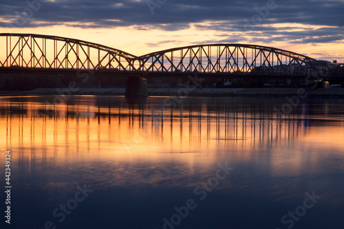 Jozef Piłsudski bridge in Torun. Poland © Andrey Shevchenko