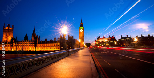 Night view of London  United Kingdom